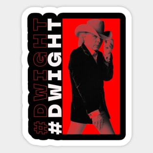 DWIGHT RED SPACE Sticker